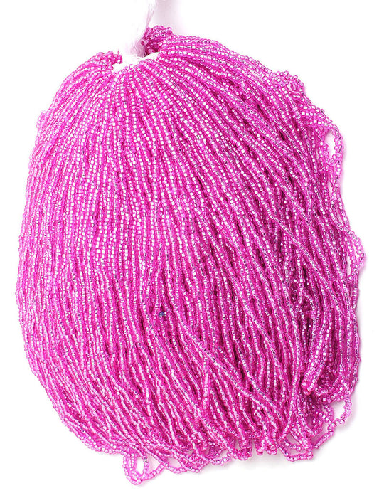 Czech Seed Beads 10/0 Silver Lined - Pink Shades