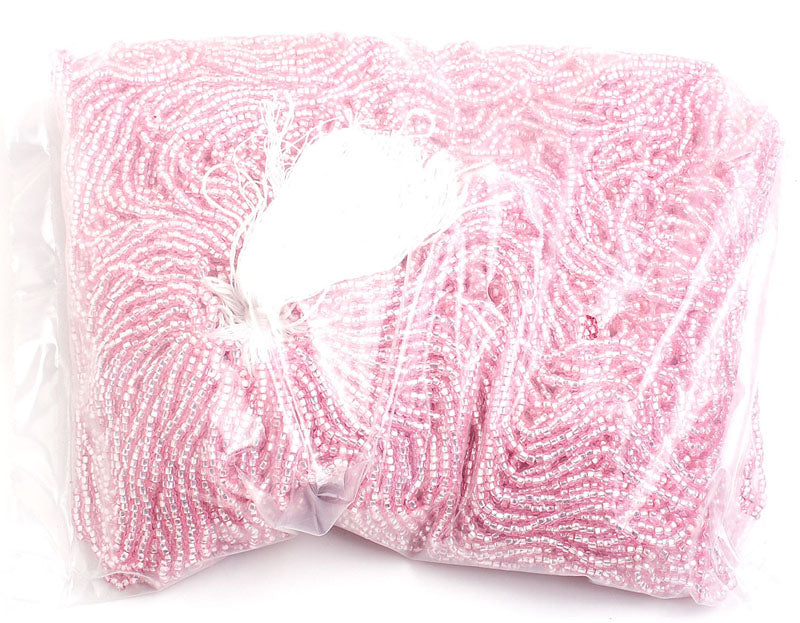 Czech Seed Beads 10/0 Silver Lined - Pink Shades