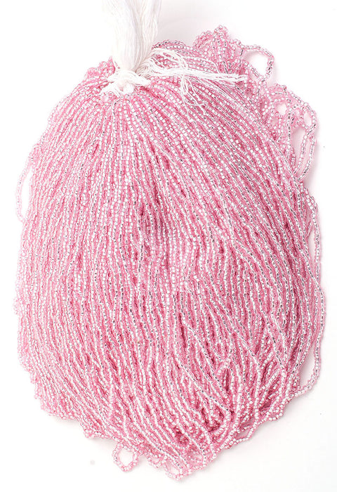 Czech Seed Beads 10/0 Silver Lined - Pink Shades