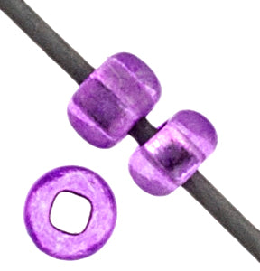 Czech Seed Beads 10/0 Silver Lined - Purple Shades