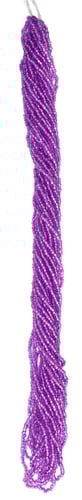 Czech Seed Beads 10/0 Silver Lined - Purple Shades
