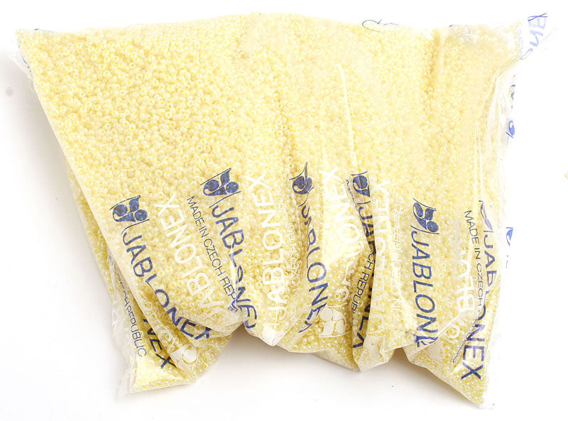 Czech Seed Beads 10/0 Opaque -Yellow/Orange Shades