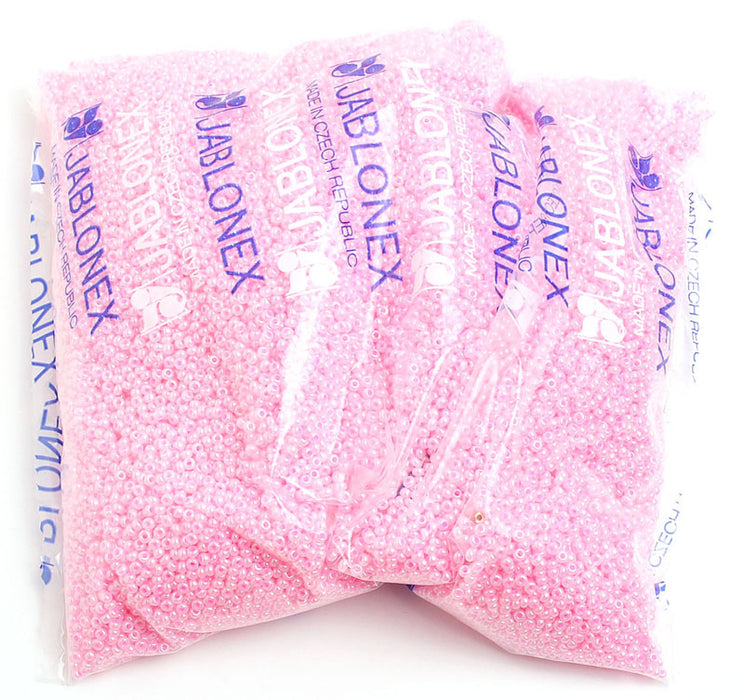 Czech Seed Beads 10/0 Opaque - Pink Shades