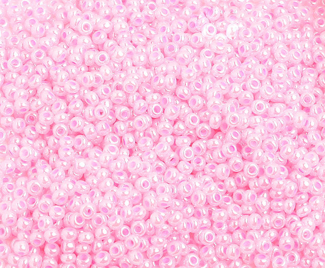 Czech Seed Beads 10/0 Opaque - Pink Shades