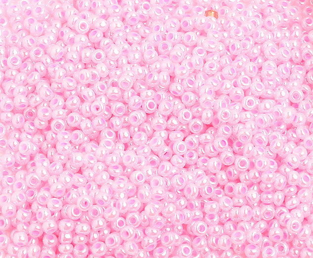Czech Seed Beads 10/0 Opaque - Pink Shades