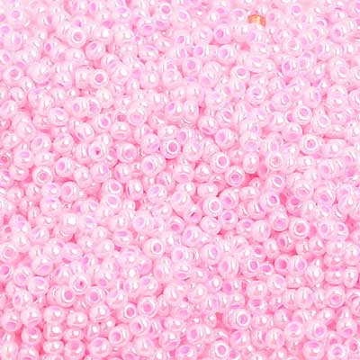 Czech Seed Beads 10/0 Opaque - Pink Shades