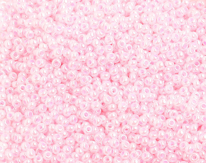 Czech Seed Beads 10/0 Opaque - Pink Shades