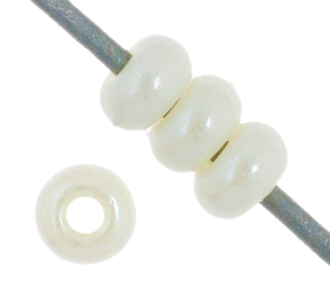 Czech Seed Beads 10/0 Opaque - White Shades