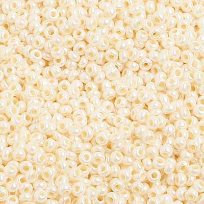 Czech Seed Beads 10/0 Opaque - White Shades