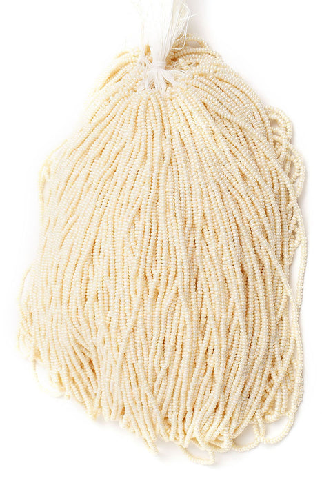 Czech Seed Beads 10/0 Opaque - White Shades