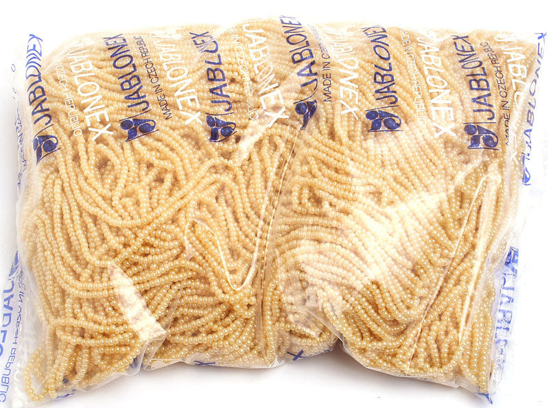 Czech Seed Beads 10/0 Opaque - White Shades