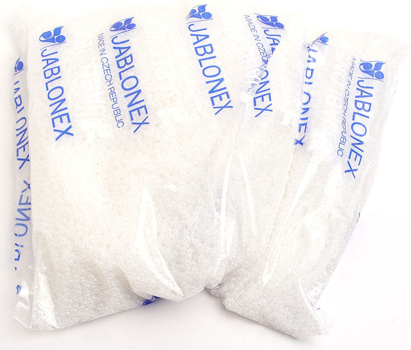 Czech Seed Beads 10/0 Opaque - White Shades