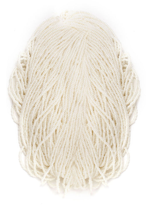 Czech Seed Beads 10/0 Opaque - White Shades