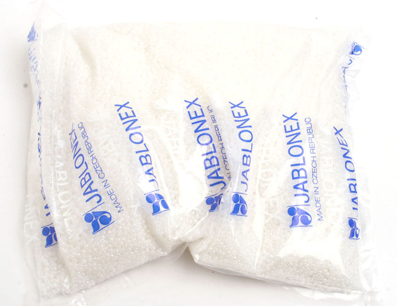 Czech Seed Beads 10/0 Opaque - White Shades