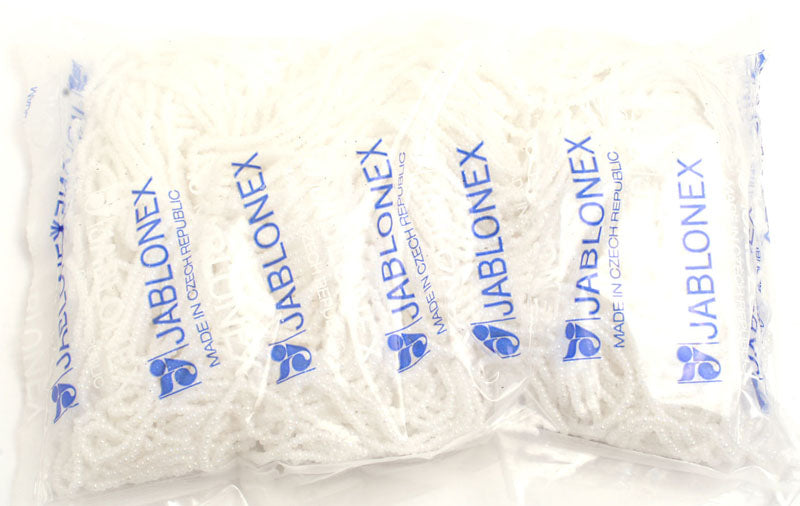 Czech Seed Beads 10/0 Opaque - White Shades