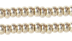 Czech Seed Beads 10/0 Metallic Silver Shades