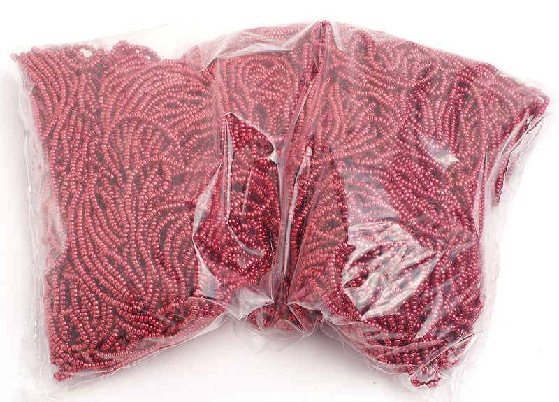 Czech Seed Beads 10/0 Metallic Pink/Purple Shades