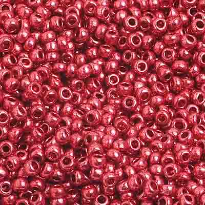 Czech Seed Beads 10/0 Metallic Pink/Purple Shades