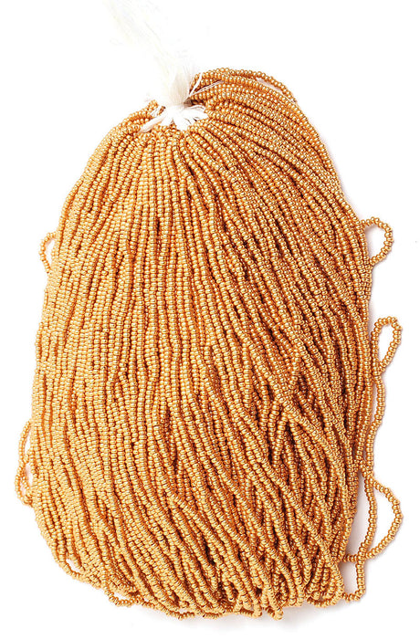 Czech Seed Beads 10/0 Metallic Gold/Copper Shades