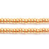 Czech Seed Beads 10/0 Metallic Gold/Copper Shades