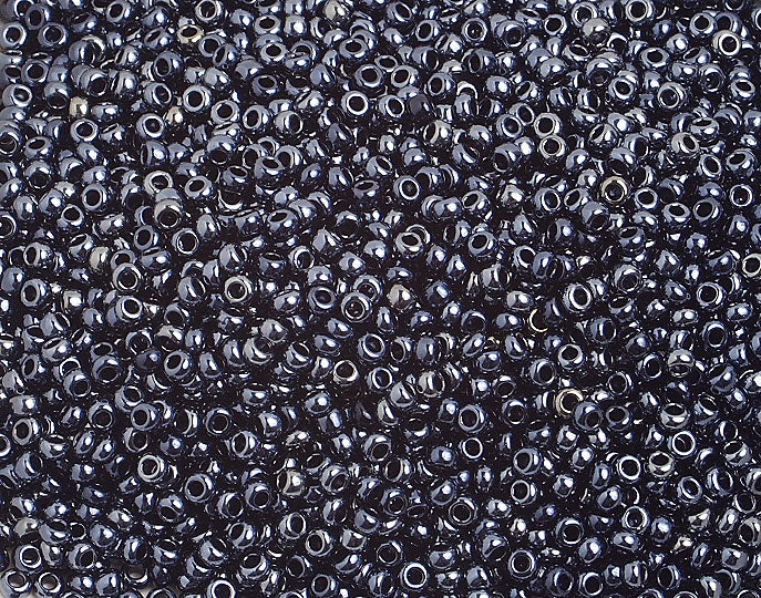 Czech Seed Beads 10/0 Metallic Silver Shades