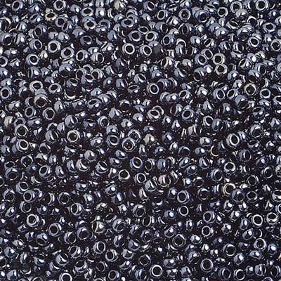 Czech Seed Beads 10/0 Metallic Silver Shades