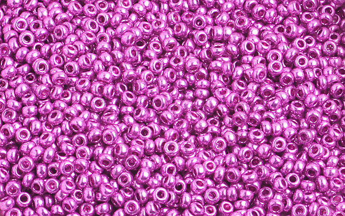 Czech Seed Beads 10/0 Metallic Pink/Purple Shades