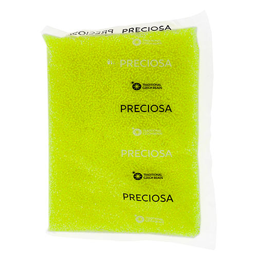 Czech Seed Beads 10/0 Color Lined Yellow/Orange Shades