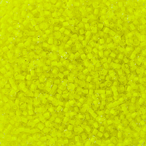 Czech Seed Beads 10/0 Color Lined Yellow/Orange Shades