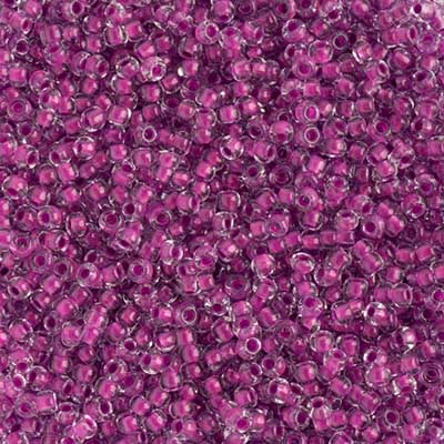 Czech Seed Beads 10/0 Color Lined Purple Shades