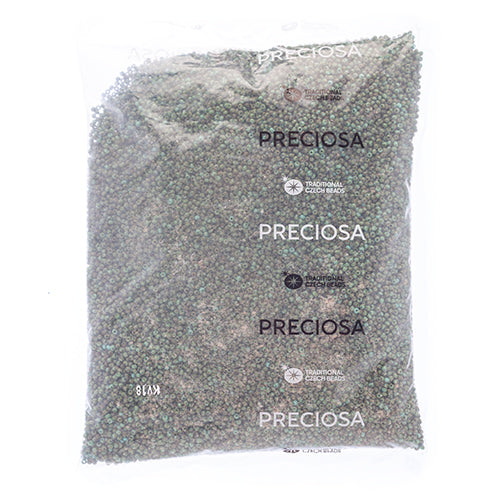 Czech Seed Beads 10/0 Opaque - Green Shades