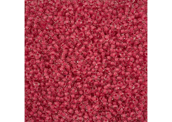 Czech Seed Bead/Pony Bead 6/0 Crystal Color Lined Terra Intensive