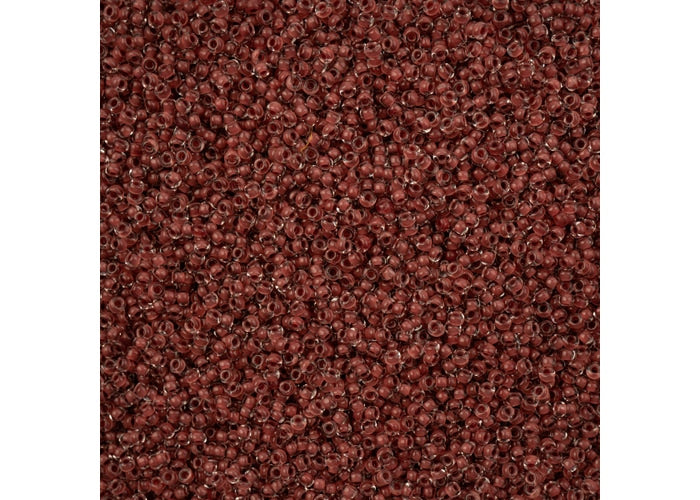 Czech Seed Bead/Pony Bead 6/0 Crystal Color Lined Terra Intensive