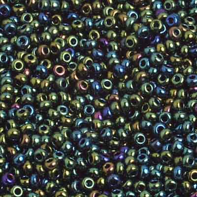 Czech Seed Beads 10/0 Opaque - Green Shades