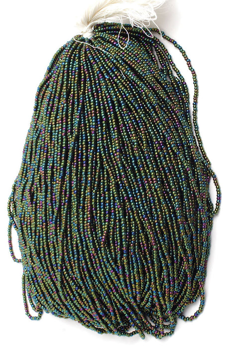 Czech Seed Beads 10/0 Opaque - Green Shades