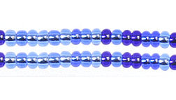 Czech Seed Beads 10/0 Silver Lined - Blue Shades