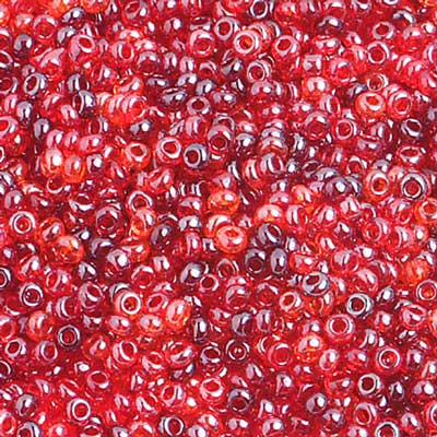 Czech Seed Beads 10/0 Transparent - Multi Shades