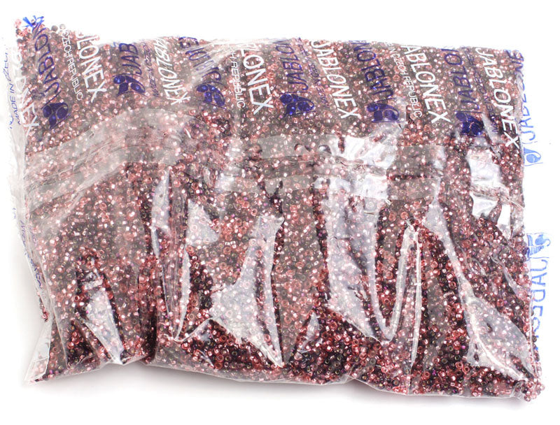 Czech Seed Beads 10/0 Silver Lined - Purple Shades