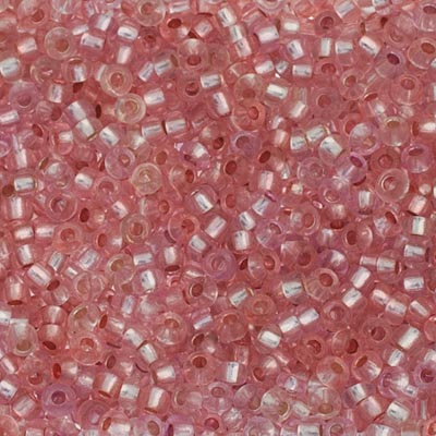Czech Seed Beads 10/0 Silver Lined - Pink Shades