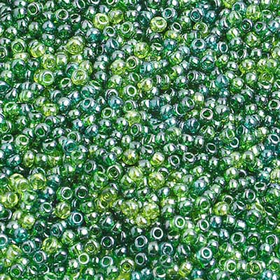 Czech Seed Beads 10/0 Transparent - Multi Shades