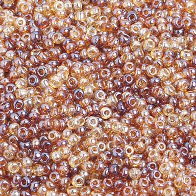 Czech Seed Beads 10/0 Transparent - Multi Shades