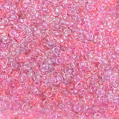 Czech Seed Beads 10/0 Transparent - Pink Shades