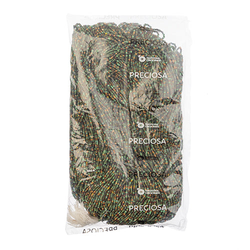 Czech Seed Bead 10/0 Opaque Travertine Mix Strung