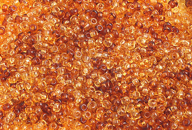 Czech Seed Beads 10/0 Transparent - Brown Shades