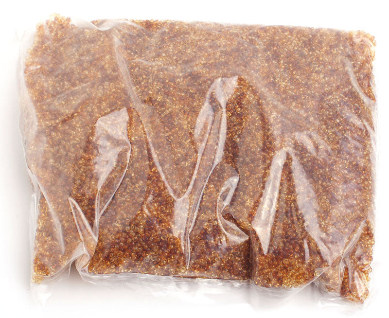 Czech Seed Beads 10/0 Transparent - Brown Shades