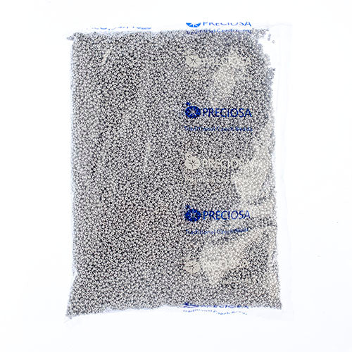 Czech Seed Beads 10/0 Metallic Silver Shades