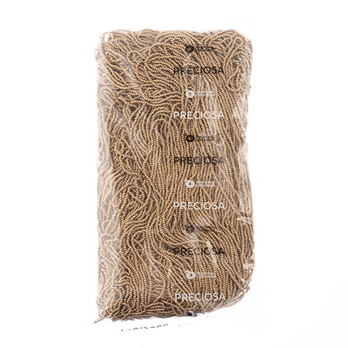 Czech Seed Beads 10/0 Metallic Gold/Copper Shades