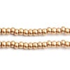 Czech Seed Beads 10/0 Metallic Gold/Copper Shades