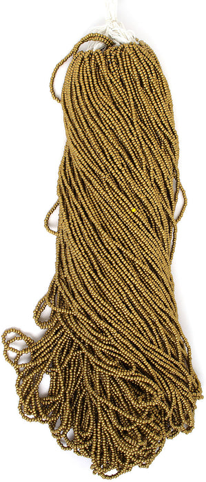 Czech Seed Beads 10/0 Metallic Gold/Copper Shades