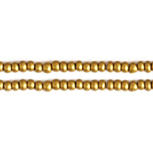 Czech Seed Beads 10/0 Metallic Gold/Copper Shades